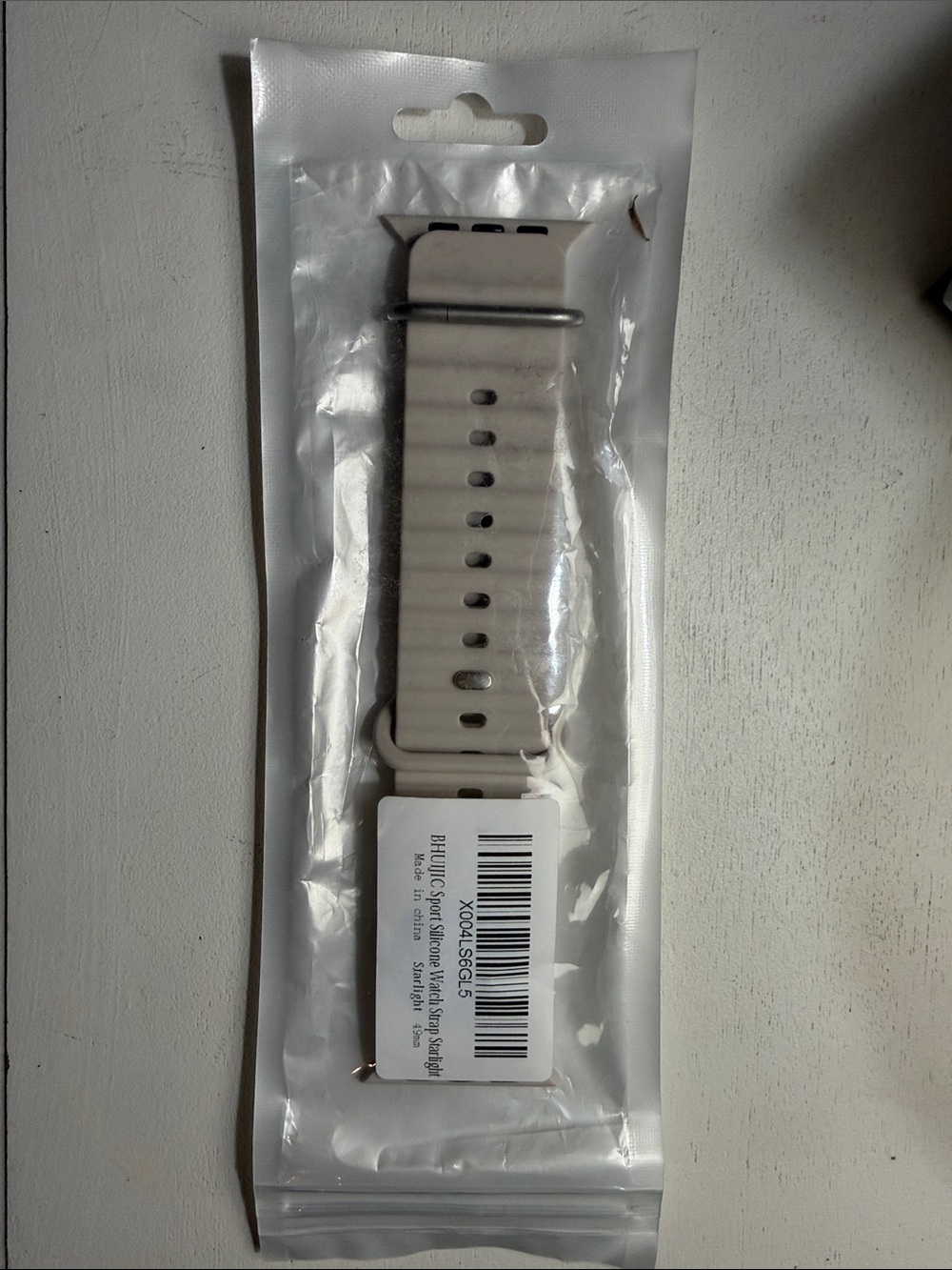 Apple Beige Silicone Sport Band for Smartwatch
